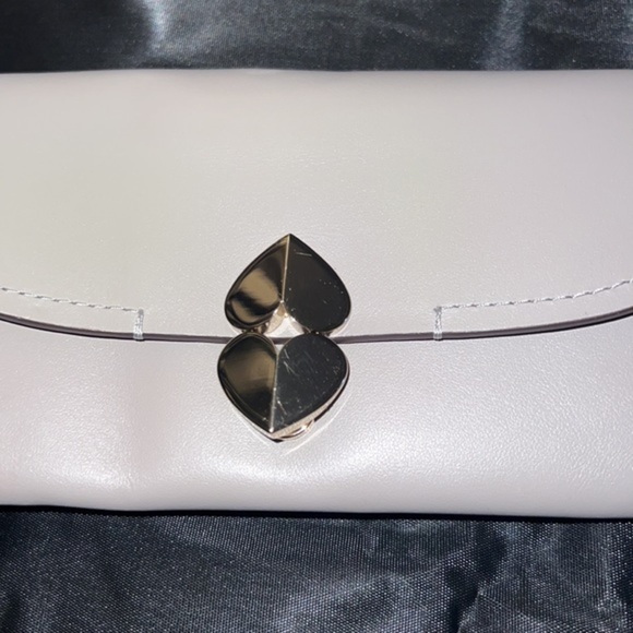 Kate Spade “Sample bag”  Leather wallet Crossbody gray-beige in color​ - Picture 2 of 16